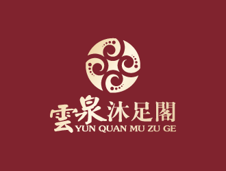 周金進的雲(yún)泉沐足閣logo設計