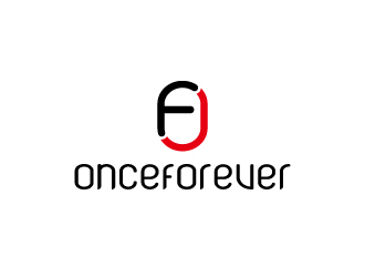 周金進(jìn)的英文：onceforever  +中文：萬姿艾唯logo設(shè)計