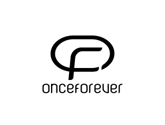 周金進(jìn)的英文：onceforever  +中文：萬姿艾唯logo設(shè)計