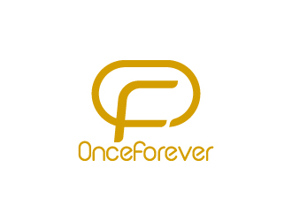 周金進(jìn)的英文：onceforever  +中文：萬姿艾唯logo設(shè)計