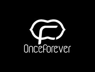 周金進(jìn)的英文：onceforever  +中文：萬姿艾唯logo設(shè)計