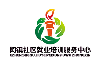 勞志飛的就業(yè)家政培訓服務中心logologo設計