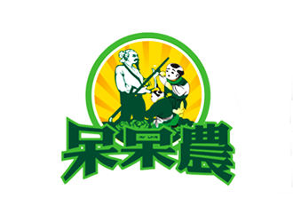 鄭國麟的呆呆農(nóng) 人物卡通LOGO設(shè)計logo設(shè)計