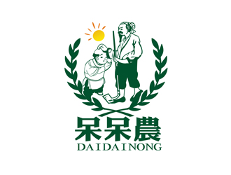 鄭國麟的呆呆農(nóng) 人物卡通LOGO設(shè)計logo設(shè)計