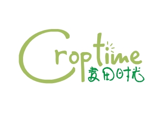 湯云方的麥田時光 crop time電商文字logo設(shè)計logo設(shè)計
