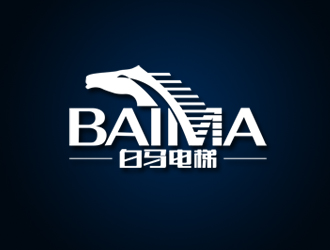 周?chē)?guó)強(qiáng)的白馬電梯logo設(shè)計(jì)