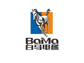 周?chē)?guó)強(qiáng)的白馬電梯logo設(shè)計(jì)