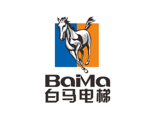 周?chē)?guó)強(qiáng)的白馬電梯logo設(shè)計(jì)