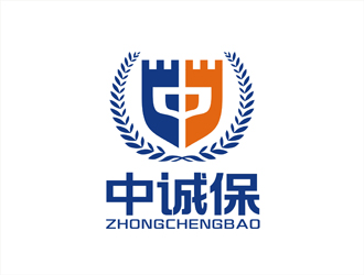 中誠保，圖形對稱logo設計