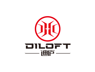 迪廬；DILOFT 對稱標志logo設計