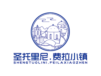 王濤的圣托里尼.費拉小鎮(zhèn)地產(chǎn)logo設(shè)計logo設(shè)計