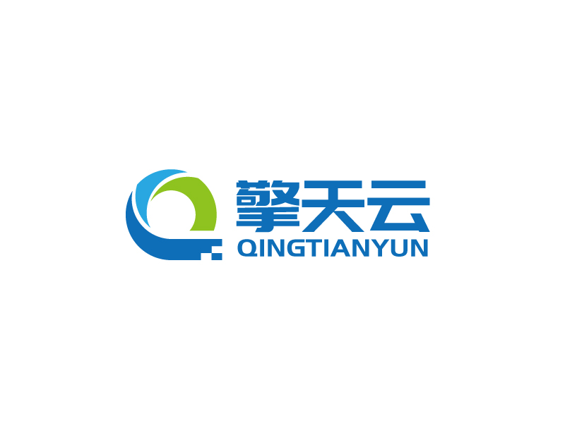張俊的擎天云qingtianyunlogo設計