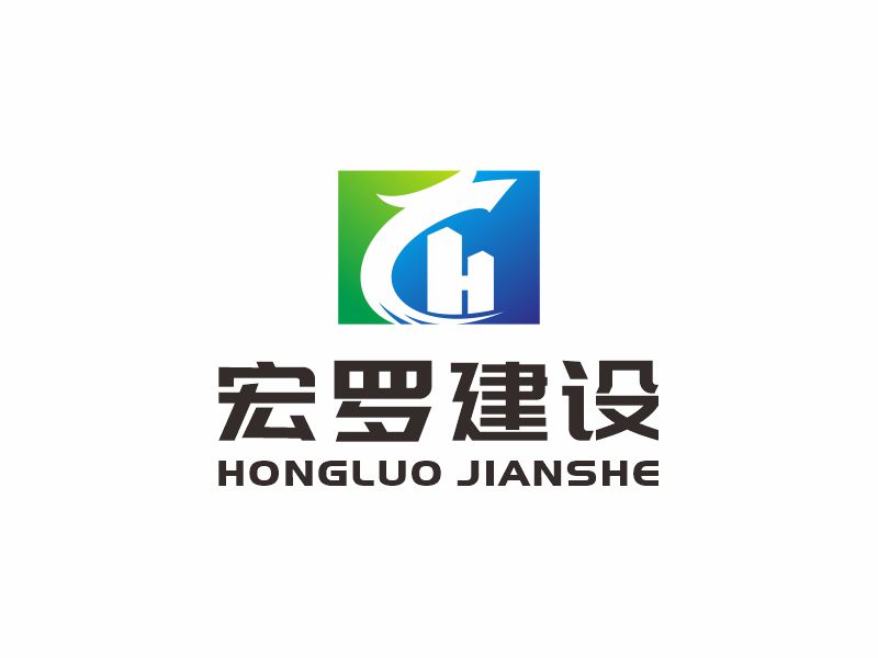 何嘉健的宏羅/上海宏羅建設(shè)科技有限公司logo設(shè)計